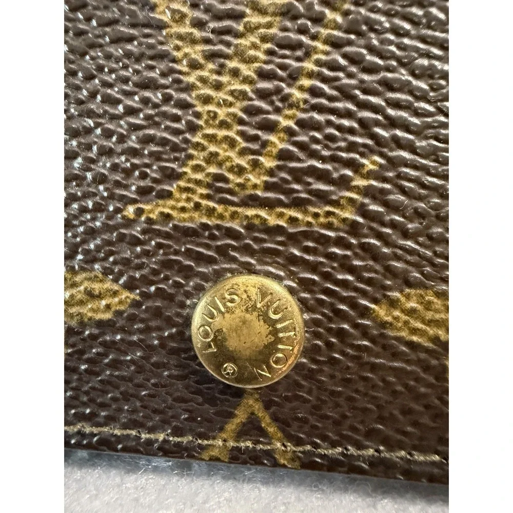 Vintage Louis Vuitton Wallet Portefeuille Monogram Canvas Classic Zipper